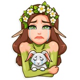 Wood Nymph WhatsApp Sticker #25