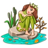 Wood Nymph WhatsApp Sticker #26