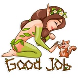 Wood Nymph WhatsApp Sticker #27