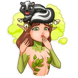Wood Nymph WhatsApp Sticker #28