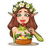Wood Nymph WhatsApp Sticker #29