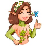 Wood Nymph WhatsApp Sticker #3