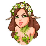 Wood Nymph WhatsApp Sticker #30