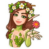 Wood Nymph WhatsApp Sticker #6