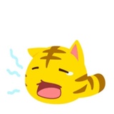Yellow Kitten WhatsApp Sticker #10
