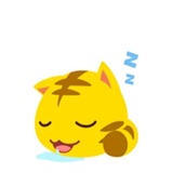 Yellow Kitten WhatsApp Sticker #11