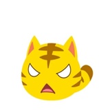 Yellow Kitten WhatsApp Sticker #17