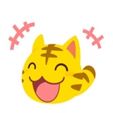 Yellow Kitten WhatsApp Sticker #19