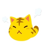 Yellow Kitten WhatsApp Sticker #2