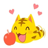 Yellow Kitten WhatsApp Sticker #22