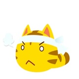 Yellow Kitten WhatsApp Sticker #25