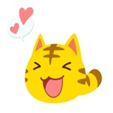 Yellow Kitten WhatsApp Sticker #4