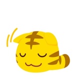 Yellow Kitten WhatsApp Sticker #5