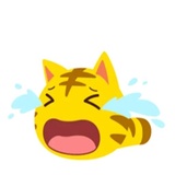 Yellow Kitten WhatsApp Sticker #6