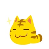 Yellow Kitten WhatsApp Sticker #7