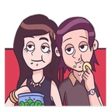 Young & Cool Couple WhatsApp Sticker #11