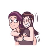 Young & Cool Couple WhatsApp Sticker #23