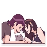 Young & Cool Couple WhatsApp Sticker #24