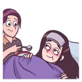 Young & Cool Couple WhatsApp Sticker #25