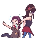 Young & Cool Couple WhatsApp Sticker #29