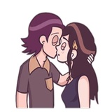 Young & Cool Couple WhatsApp Sticker #7