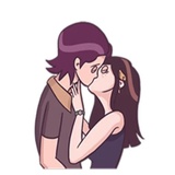 Young & Cool Couple WhatsApp Sticker #8