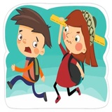 Young Love at School WhatsApp Sticker #28