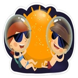 Love in Space WhatsApp Sticker #13
