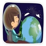 Love in Space WhatsApp Sticker #19