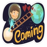 Love in Space WhatsApp Sticker #25