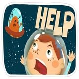 Love in Space WhatsApp Sticker #6