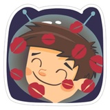 Love in Space WhatsApp Sticker #8