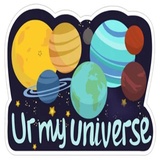 Love in Space WhatsApp Sticker #9