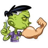 Z for Zombie WhatsApp Sticker #11