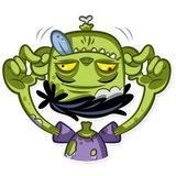 Z for Zombie WhatsApp Sticker #17