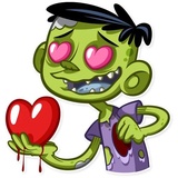 Z for Zombie WhatsApp Sticker #23