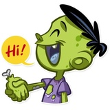 Z for Zombie WhatsApp Sticker #5