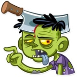 Z for Zombie WhatsApp Sticker #7