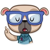 Zac The Pug WhatsApp Sticker #10