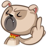 Zac The Pug WhatsApp Sticker #26