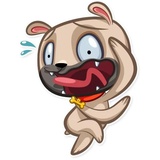 Zac The Pug WhatsApp Sticker #4