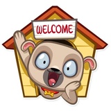 Zac The Pug WhatsApp Sticker #5