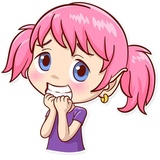 Zebra Girl WhatsApp Sticker #4