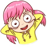 Zebra Girl WhatsApp Sticker #7