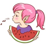 Zebra Girl WhatsApp Sticker #9