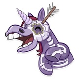 Undead Unicorn WhatsApp Sticker pack