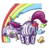 Undead Unicorn WhatsApp Sticker #13