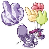 Undead Unicorn WhatsApp Sticker #15