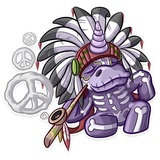 Undead Unicorn WhatsApp Sticker #22