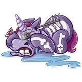 Undead Unicorn WhatsApp Sticker #5